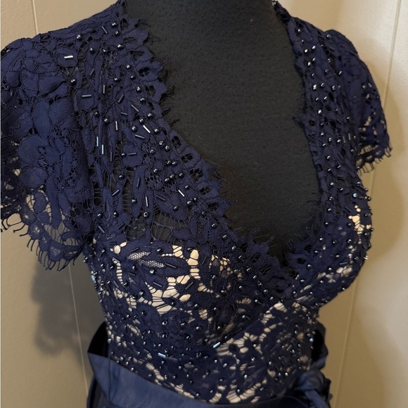 Eliza J Navy Lace Maxi Dress - Picture 2 of 7